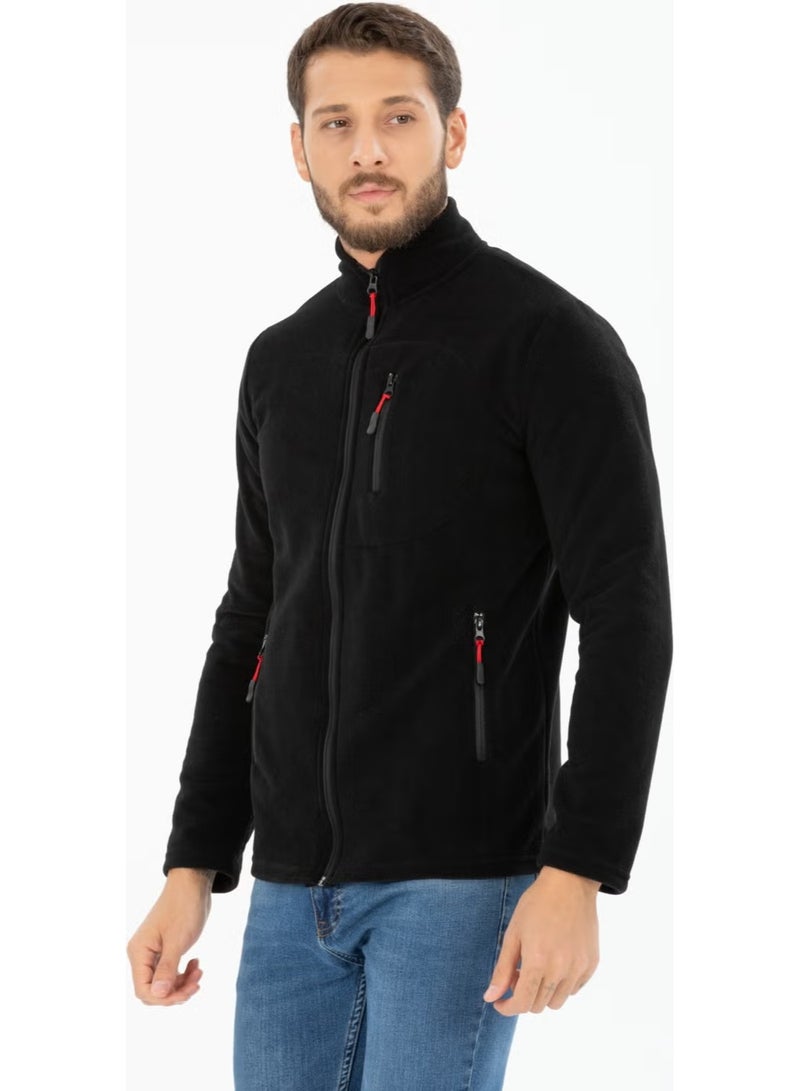 Four Man Men's Polar Fleece Three Pocket Softshell - Image 2